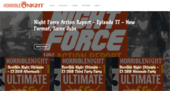 Desktop Screenshot of horriblenight.com